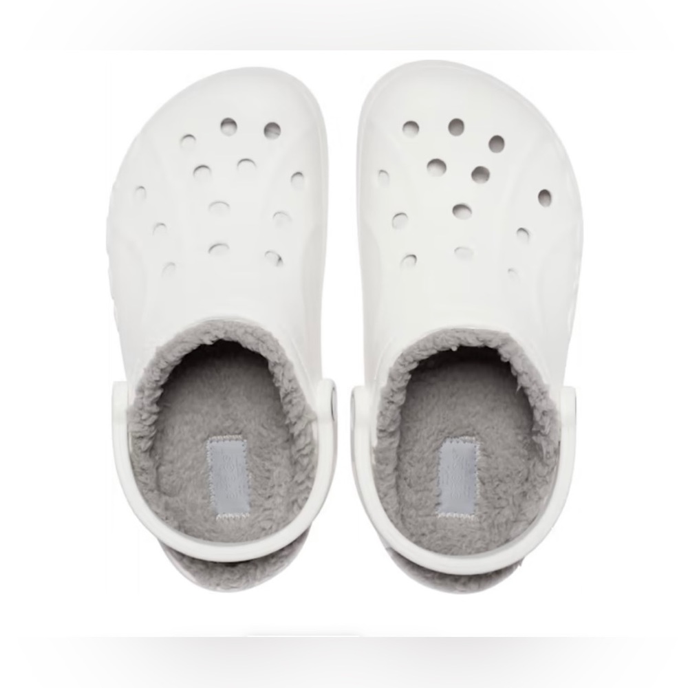 BAYA LINED CLOG White/Light Gray - Picture 3 of 6